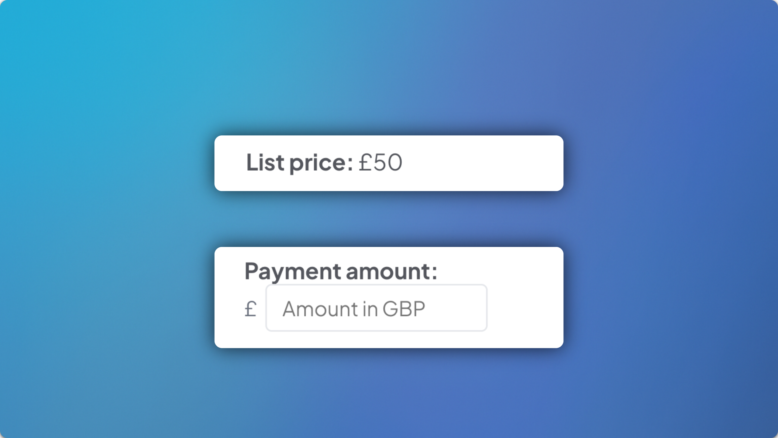 Configuring deposit versus full payment amounts